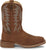 Justin Mens Big Bucks 11in Western Pecan Leather Frontier Cowboy Boots