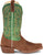 Justin Mens Jimmy 13in Western Sedona/Green Leather Frontier Cowboy Boots