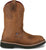 Justin Mens Ames 11in Waterproof Walnut Leather Work Boots