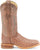 Justin Mens Chisolm 13in Rum Brown FQ Ostrich Cowboy Boots