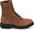 Justin Mens Livestock 8in Waterproof Aged Bark Leather Work Boots