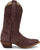 Justin Womens Fancy Merlot Suede Cowboy Boots