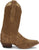 Justin Womens Fancy Camel Suede Cowboy Boots