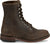 Justin Mens McKean 7in Lace-Up Roper Brown Leather Work Boots
