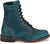 Justin Mens McKean 7in Lace-Up Roper Turquoise Leather Work Boots