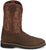 Justin Mens Driller Pecan Brown Water Buffalo Work Boots