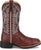 Justin Womens Ashtyn 11in Western Mahogany Goat Leather Cowboy Boots