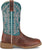 Justin Womens Ashtyn 11in Western Walnut Goat Leather Cowboy Boots