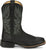 Justin Mens Zeke 11in Western Black Leather Cowboy Boots
