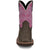 Justin Womens Sunny Chocolate Leather Cowboy Boots