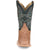 Justin Mens Moseley Cognac/Green FQ Ostrich Cowboy Boots