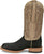 Justin Mens Doc Bar AQHA Black/Beige Full Quill Ostrich Cowboy Boots