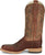 Justin Mens Three Bars AQHA Brandy Smooth Ostrich Cowboy Boots