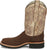 Justin Mens Peppy San Badger AQHA Kango Tobac Smooth Ostrich Cowboy Boots