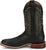 Justin Mens Poston 11in Western Jet Black Leather Bent Rail Cowboy Boots