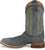 Justin Mens Rancho 11in Western Weathered Grey Leather Bent Rail Cowboy Boots