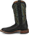 Justin Womens Shay 11in Western Black Leather Bent Rail Cowboy Boots