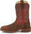 Justin Mens Jackpot 11in Western Pecan Leather Frontier Cowboy Boots