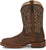 Justin Mens Jackpot 11in Western Walnut Leather Frontier Cowboy Boots