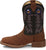 Justin Mens Show Stopper 11in Western Pecan Leather Frontier Cowboy Boots