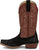Justin Mens Cowboy Town 13in Western Onyx/Red Suede Frontier Cowboy Boots