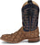 Justin Mens Ocean Front 11in Tan Pirarucu George Strait Cowboy Boots