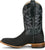 Justin Mens San Antone 11in Charcoal Black Caiman George Strait Cowboy Boots