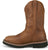 Justin Mens Ames 11in Steel Toe Walnut Cowhide Work Boots