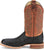 Justin Mens Moseley Shadow Black/Tan FQ Ostrich Cowboy Boots