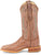 Justin Mens Chisolm 13in Rum Brown FQ Ostrich Cowboy Boots