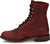 Justin Mens McKean 7in Lace-Up Roper Red Leather Work Boots