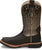 Justin Croc Print CT Mens Chocolate Derrickman Leather Work Boots