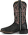 Justin Womens Ashtyn 11in Western Black Goat Leather Cowboy Boots