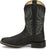 Justin Mens Zeke 11in Western Black Leather Cowboy Boots