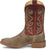 Justin Mens Pickett 11in Western Greige Leather Cowboy Boots