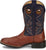 Justin Mens Roswell 11in Brandy Leather Cowboy Boots