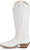Justin Womens Evelyn Snow White Leather Cowboy Boots