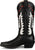 Justin Womens Faye 15in Western Black Leather Cowboy Boots