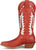 Justin Womens Faye 15in Western Red/Ivory Leather Cowboy Boots