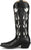 Justin Womens May 15in Western Black Cowhide Cowboy Boots