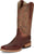 Justin Mens Three Bars AQHA Brandy Smooth Ostrich Cowboy Boots