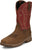 Justin Mens Nitread 11in WP CT Amber/Red Leather Work Boots