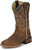 Justin Womens Miss Ellie Taupe Leather Frontier Cowboy Boots