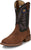 Justin Mens Show Stopper 11in Western Pecan Leather Frontier Cowboy Boots