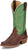 Justin Mens Show Off 13in Western Green/Bay Leather Frontier Cowboy Boots