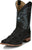 Justin Mens Ocean Front 11in Inky Black Pirarucu George Strait Cowboy Boots