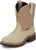 Justin Womens Kay Taupe Leather Cowboy Boots