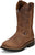 Justin Mens Ames 11in Walnut Leather Work Boots