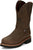 Justin Mens Carbide 11in WP ST Hickory Leather Work Boots