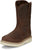 Justin Mens Ram 10in Pecan Leather Work Boots